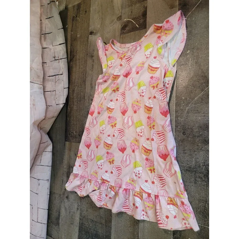 Gymboree youth‎ night time gown pink cupcake